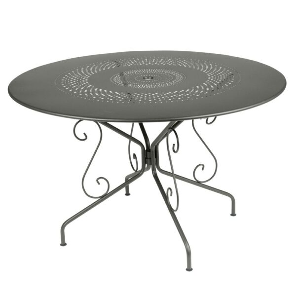 Fermob Montmartre acier Ø117 H74 cm romarin Table de jardin